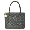 Chanel Vintage - Medallion Caviar Leather Tote Bag - Black - Caviar Leather Handbag - Luxury High Quality - Avvenice