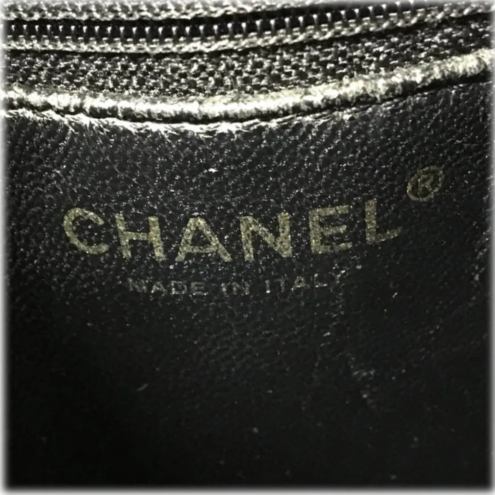 Chanel Vintage - Medallion Caviar Leather Tote Bag - Black - Caviar Leather Handbag - Luxury High Quality - Avvenice