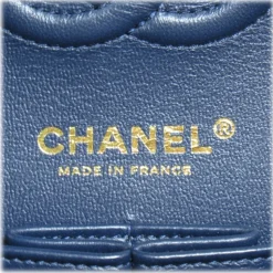 Chanel Vintage - Medium Classic Lambskin Double Flap - Blue - Leather and Lambskin Handbag - Luxury High Quality - Avvenice