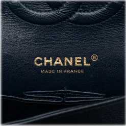 Chanel Vintage - Medium Classic Caviar Double Flap - Blue - Leather and Lambskin Handbag - Luxury High Quality - Avvenice