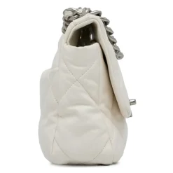 Chanel Vintage - Medium Lambskin 19 Flap - White - Leather and Lambskin Handbag - Luxury High Quality - Avvenice