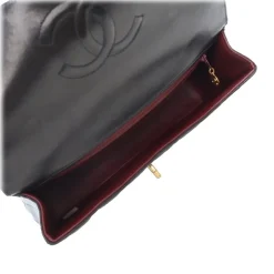 Chanel Vintage - Medium Lambskin Kelly Parent Top Handle Bag - Black - Leather and Lambskin Handbag - Luxury High Quality - Avvenice