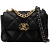 Chanel Vintage - Medium Lambskin 19 Flap - Black - Leather and Lambskin Handbag - Luxury High Quality - Avvenice