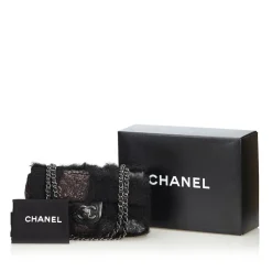 Chanel Vintage - Medium Patchwork Flap Bag - Black - Leather and Lambskin Handbag - Luxury High Quality - Avvenice