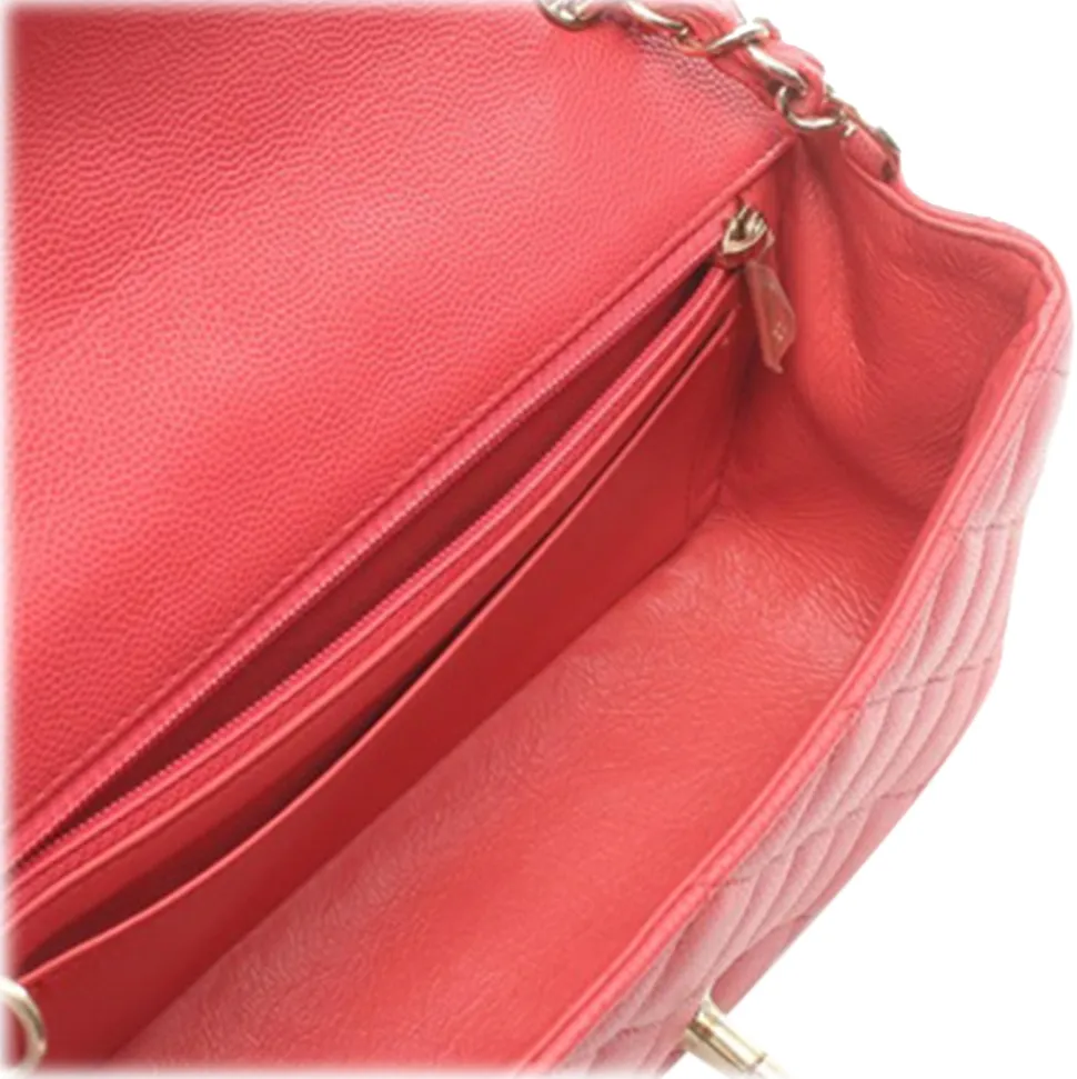 Chanel Vintage - Mini Rectangular Classic Caviar Single Flap - Pink - Leather and Lambskin Handbag - Luxury High Quality - Avvenice