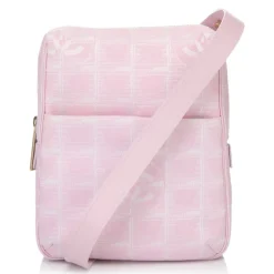 Chanel Vintage - New Travel Line Shoulder Bag - Pink - Canvas Handbag - Luxury High Quality - Avvenice