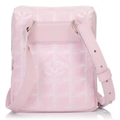 Chanel Vintage - New Travel Line Shoulder Bag - Pink - Canvas Handbag - Luxury High Quality - Avvenice