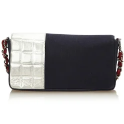 Chanel Vintage - No. 5 Chain Bag - White Ivory - Leather and Canvas Handbag - Luxury High Quality - Avvenice