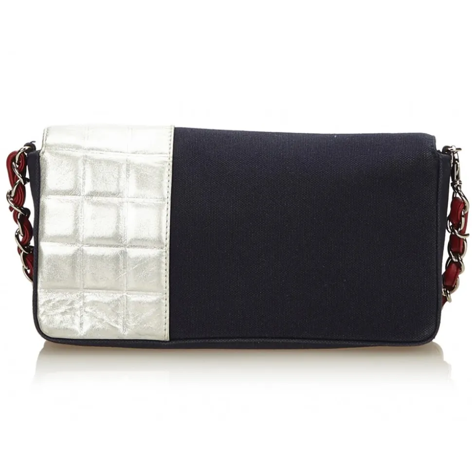 Chanel Vintage - No. 5 Chain Bag - White Ivory - Leather and Canvas Handbag - Luxury High Quality - Avvenice