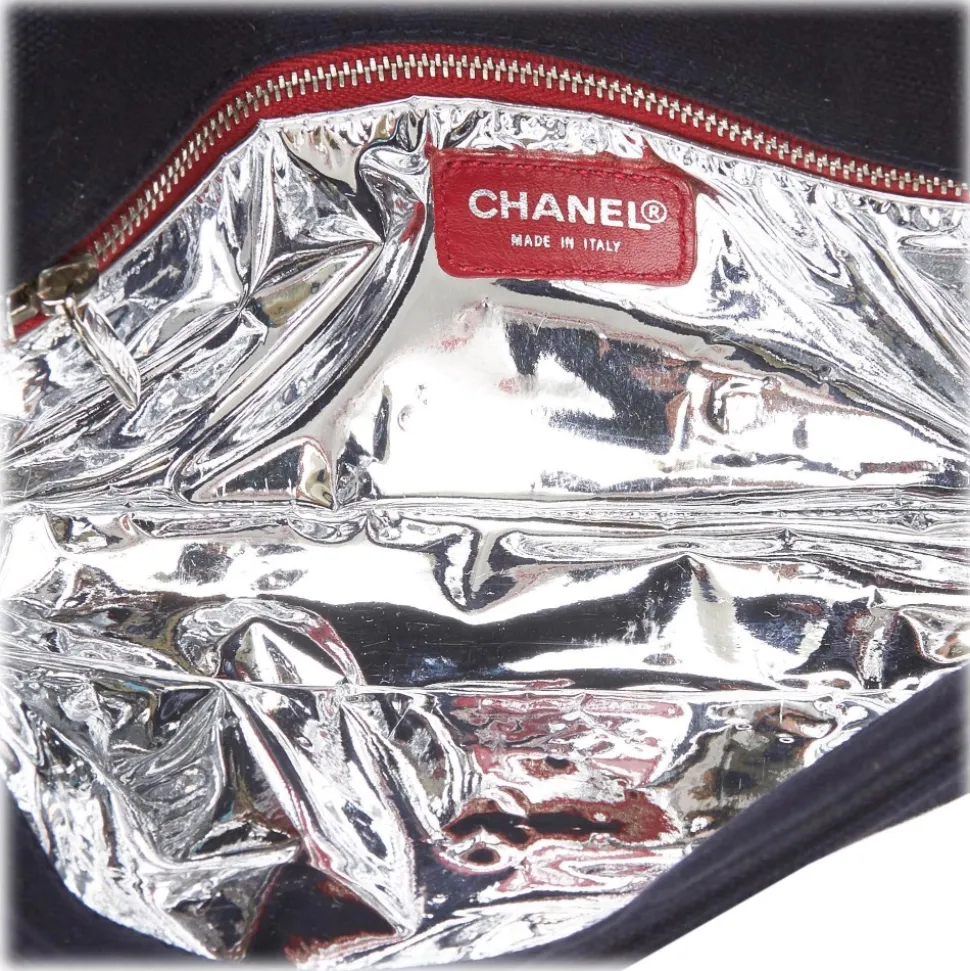 Chanel Vintage - No. 5 Chain Bag - White Ivory - Leather and Canvas Handbag - Luxury High Quality - Avvenice