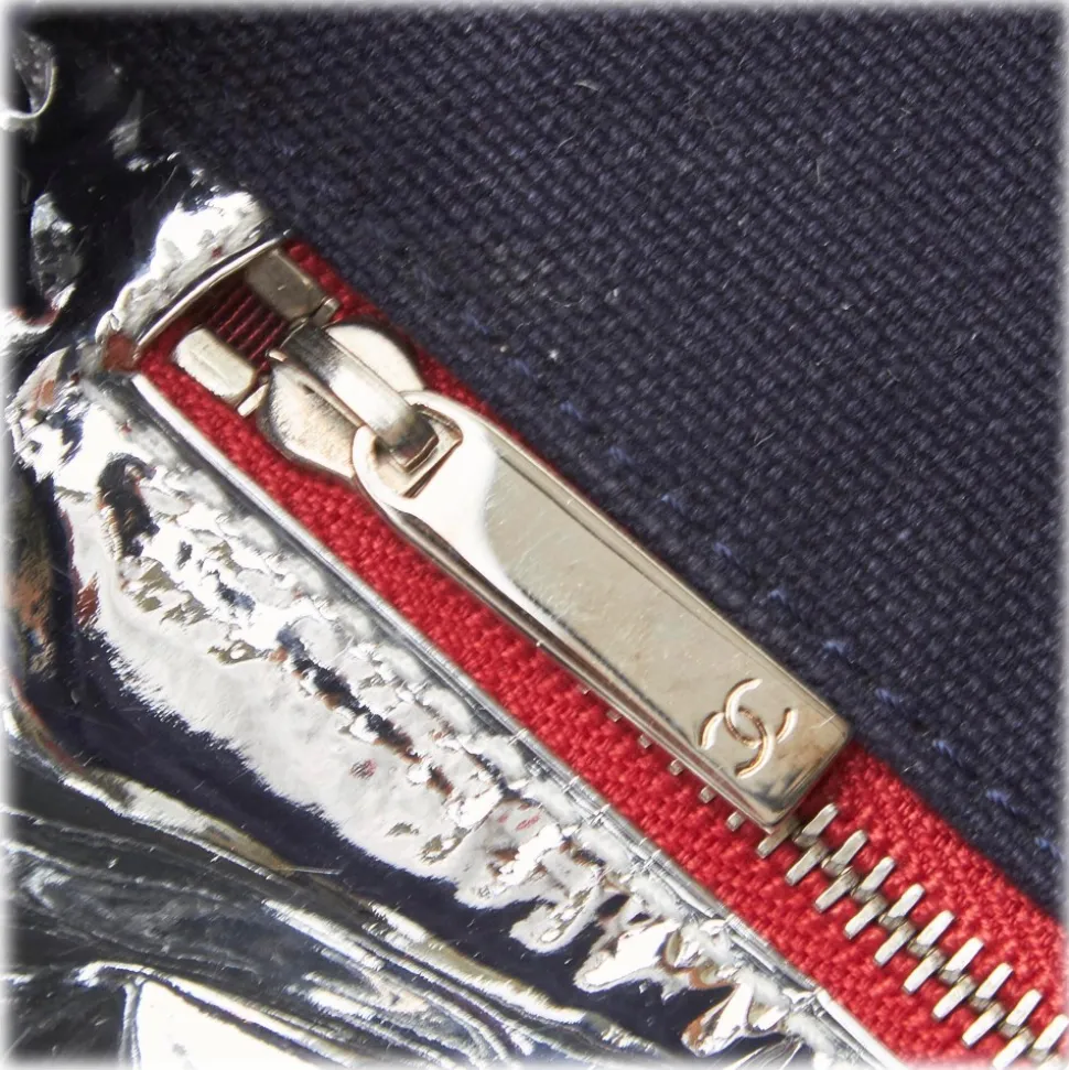 Chanel Vintage - No. 5 Chain Bag - White Ivory - Leather and Canvas Handbag - Luxury High Quality - Avvenice