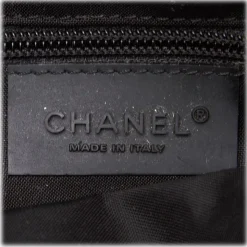 Chanel Vintage - Nylon Shoulder Bag - Brown Beige - Canvas Handbag - Luxury High Quality - Avvenice