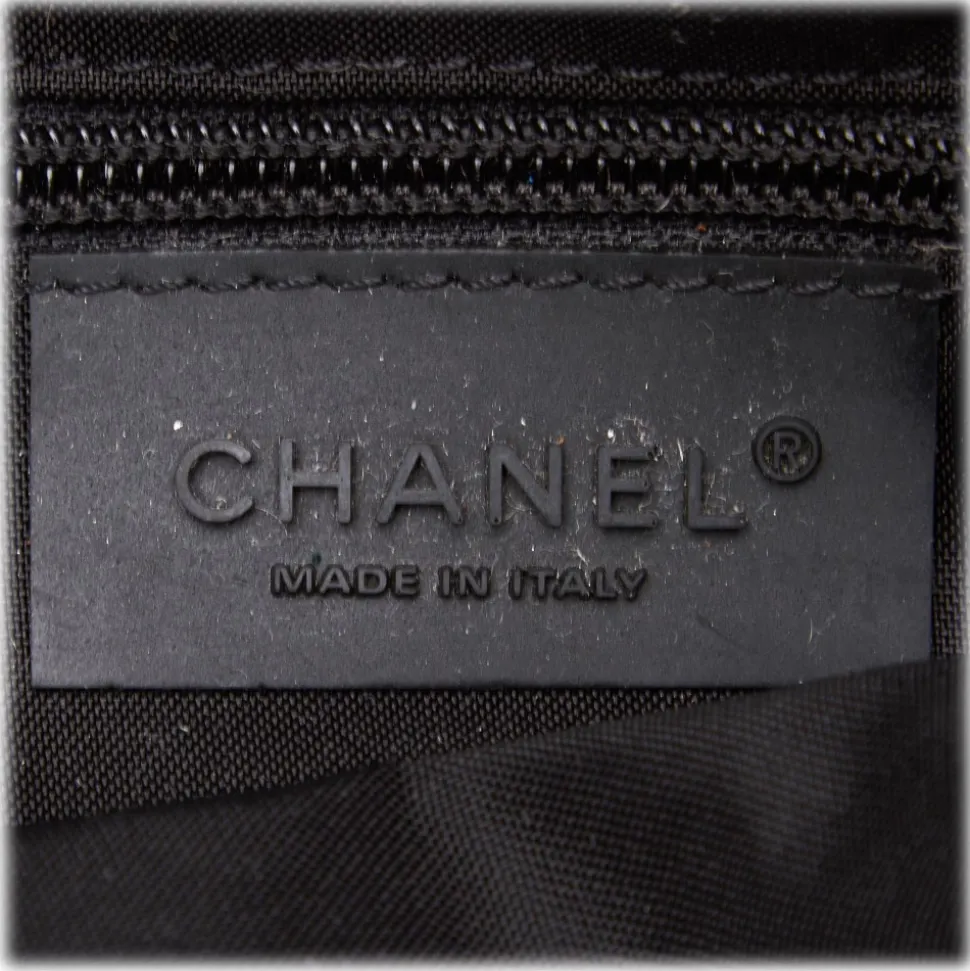 Chanel Vintage - Nylon Shoulder Bag - Brown Beige - Canvas Handbag - Luxury High Quality - Avvenice