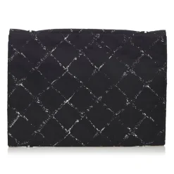 Chanel Vintage - Old Travel Line Nylon Document Case - Black - Canvar Handbag - Luxury High Quality - Avvenice