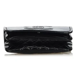 Chanel Vintage - Patent Leather Chain Bag - Black - Leather Handbag - Luxury High Quality - Avvenice