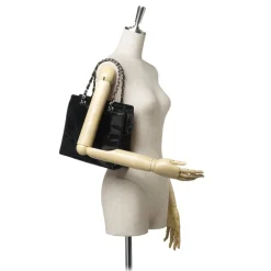 Chanel Vintage - Patent Leather Chain Tote Bag - Black - Patent Leather Handbag - Luxury High Quality - Avvenice