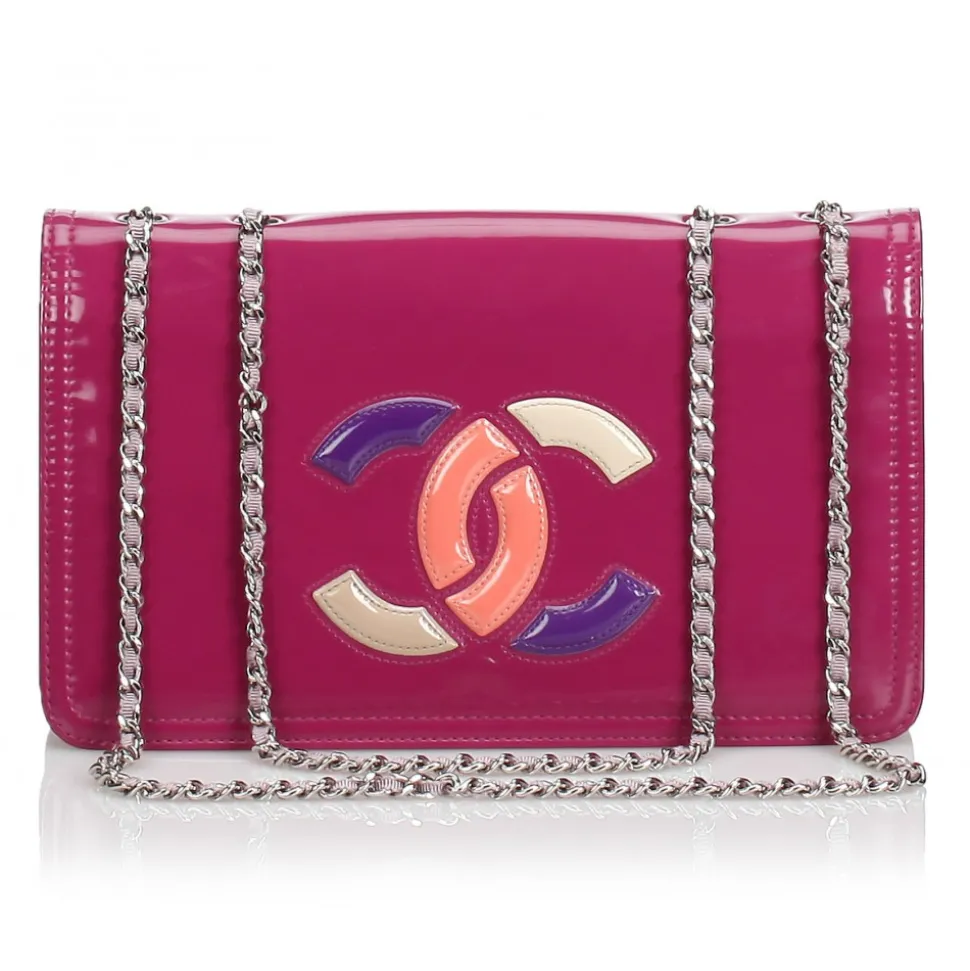 Chanel Vintage - Patent Lipstick Flap Bag - Pink - Patent Leather Handbag - Luxury High Quality - Avvenice