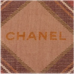 Chanel Vintage - Plaid Cashmere Silk Scarf - Brown Beige - Cashmere and Silk Foulard - Luxury High Quality - Avvenice