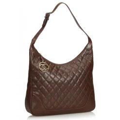 Chanel Vintage - Quilted Caviar Leather Shoulder Bag - Brown - Caviar Leather Handbag - Luxury High Quality - Avvenice