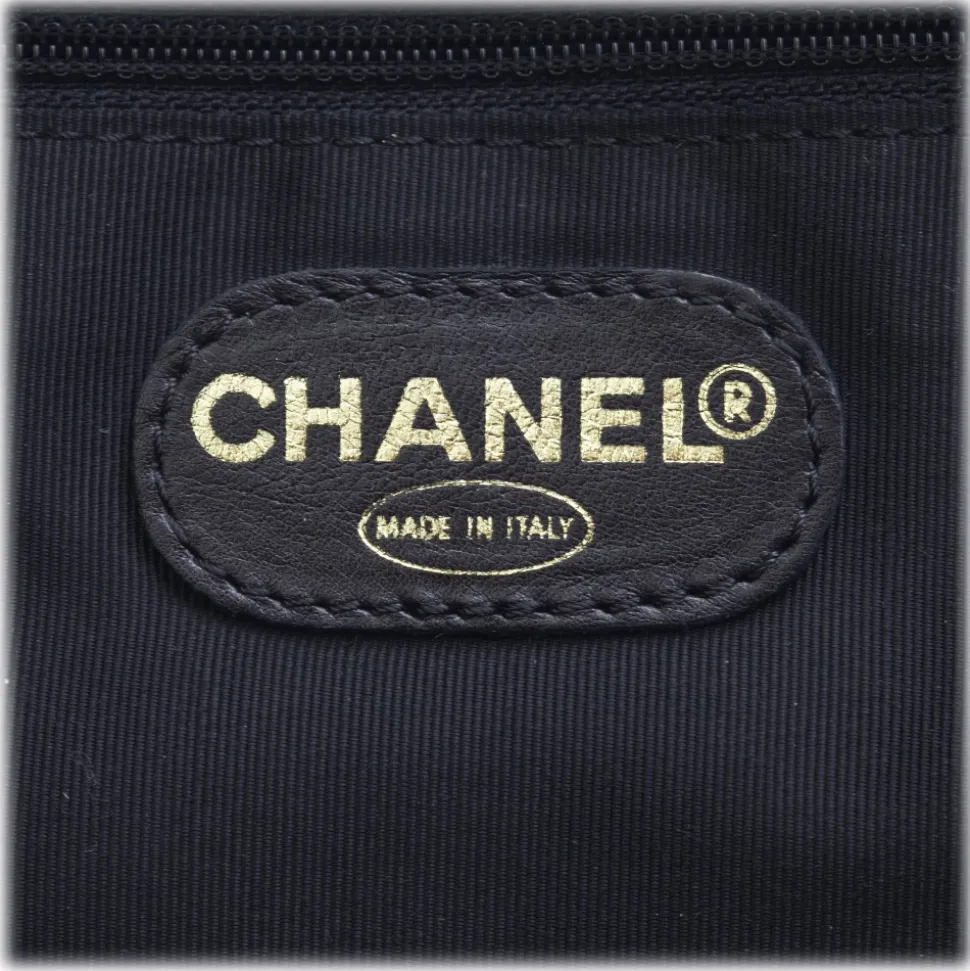 Chanel Vintage - Quilted Matalesse Leather Handbag - Black - Caviar Leather Handbag - Luxury High Quality - Avvenice