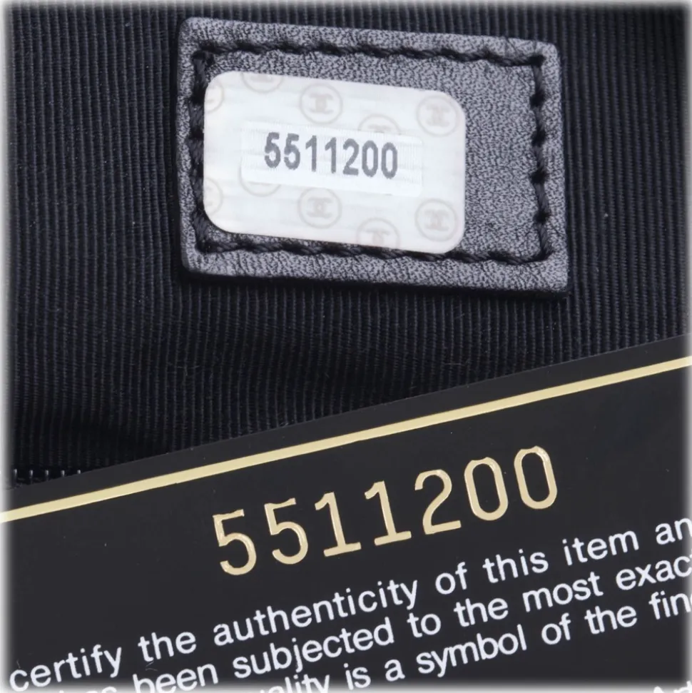 Chanel Vintage - Quilted Matalesse Leather Handbag - Black - Caviar Leather Handbag - Luxury High Quality - Avvenice