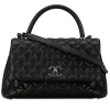 Chanel Vintage - Small Caviar Coco Top Handle Bag - Black - Leather and Lambskin Handbag - Luxury High Quality - Avvenice
