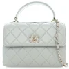 Chanel Vintage - Small Lambskin Trendy CC Flap - Gray - Leather and Lambskin Handbag - Luxury High Quality - Avvenice