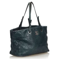 Chanel Vintage - Soft Caviar Tote Bag - Blue - Caviar Leather Handbag - Luxury High Quality - Avvenice