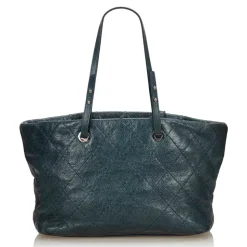 Chanel Vintage - Soft Caviar Tote Bag - Blue - Caviar Leather Handbag - Luxury High Quality - Avvenice