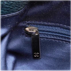 Chanel Vintage - Soft Caviar Tote Bag - Blue - Caviar Leather Handbag - Luxury High Quality - Avvenice