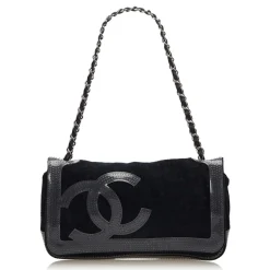 Chanel Vintage - Sport Line Chain Shoulder Bag - Black - Canvas and Vinyl Handbag - Luxury High Quality - Avvenice