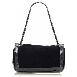 Chanel Vintage - Sport Line Chain Shoulder Bag - Black - Canvas and Vinyl Handbag - Luxury High Quality - Avvenice