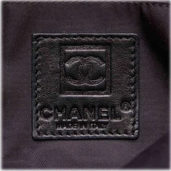 Chanel Vintage - Sport Line Chain Shoulder Bag - Black - Canvas and Vinyl Handbag - Luxury High Quality - Avvenice