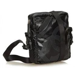 Chanel Vintage - Sports Line Crossbody Bag - Black - Canvas Handbag - Luxury High Quality - Avvenice
