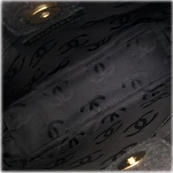 Chanel Vintage - Surpique Wool Shoulder Bag - Grey - Leather and Wool Handbag - Luxury High Quality - Avvenice