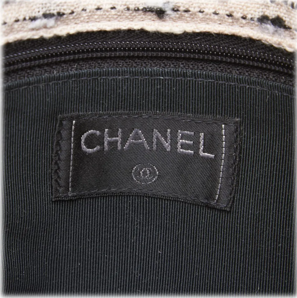 Chanel Vintage - Tweed Chain Envelope Bag - White - Fabric and Tweed Handbag - Luxury High Quality - Avvenice