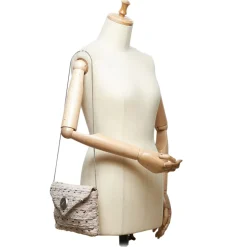 Chanel Vintage - Tweed Chain Envelope Bag - White - Fabric and Tweed Handbag - Luxury High Quality - Avvenice