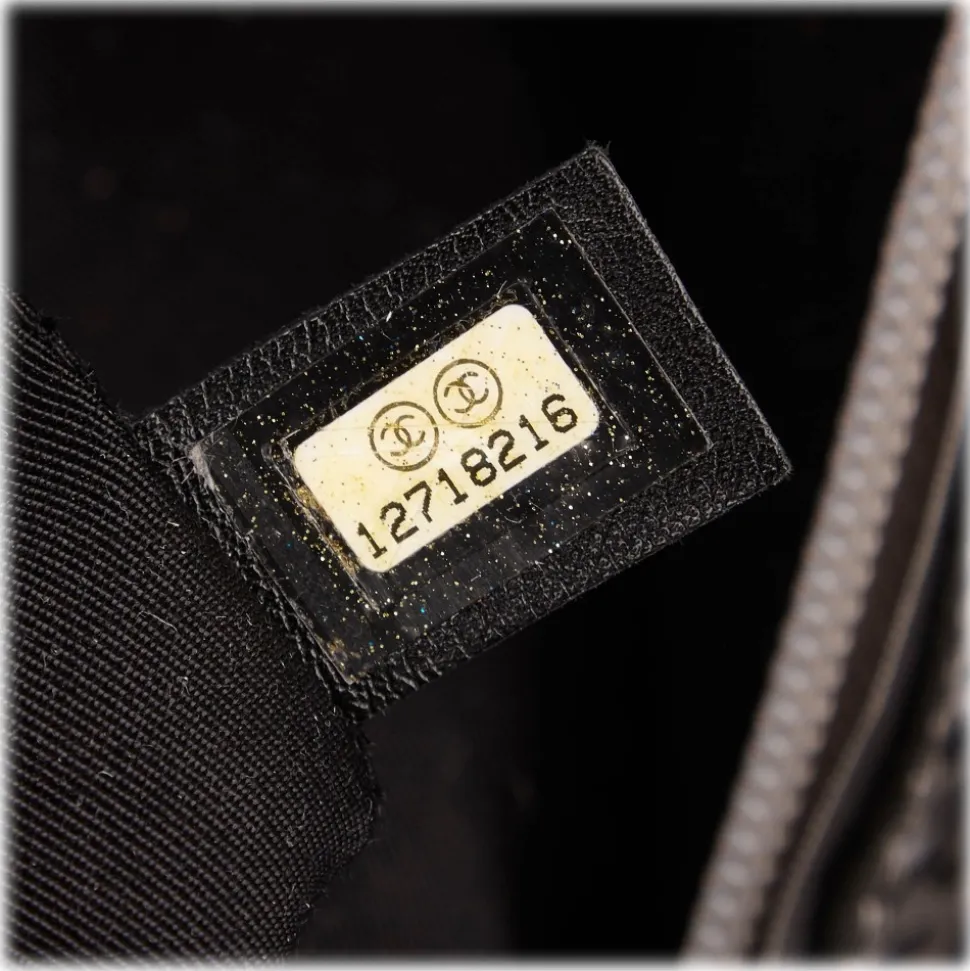 Chanel Vintage - Unlimited Tote Bag - Silver - Canvas Handbag - Luxury High Quality - Avvenice