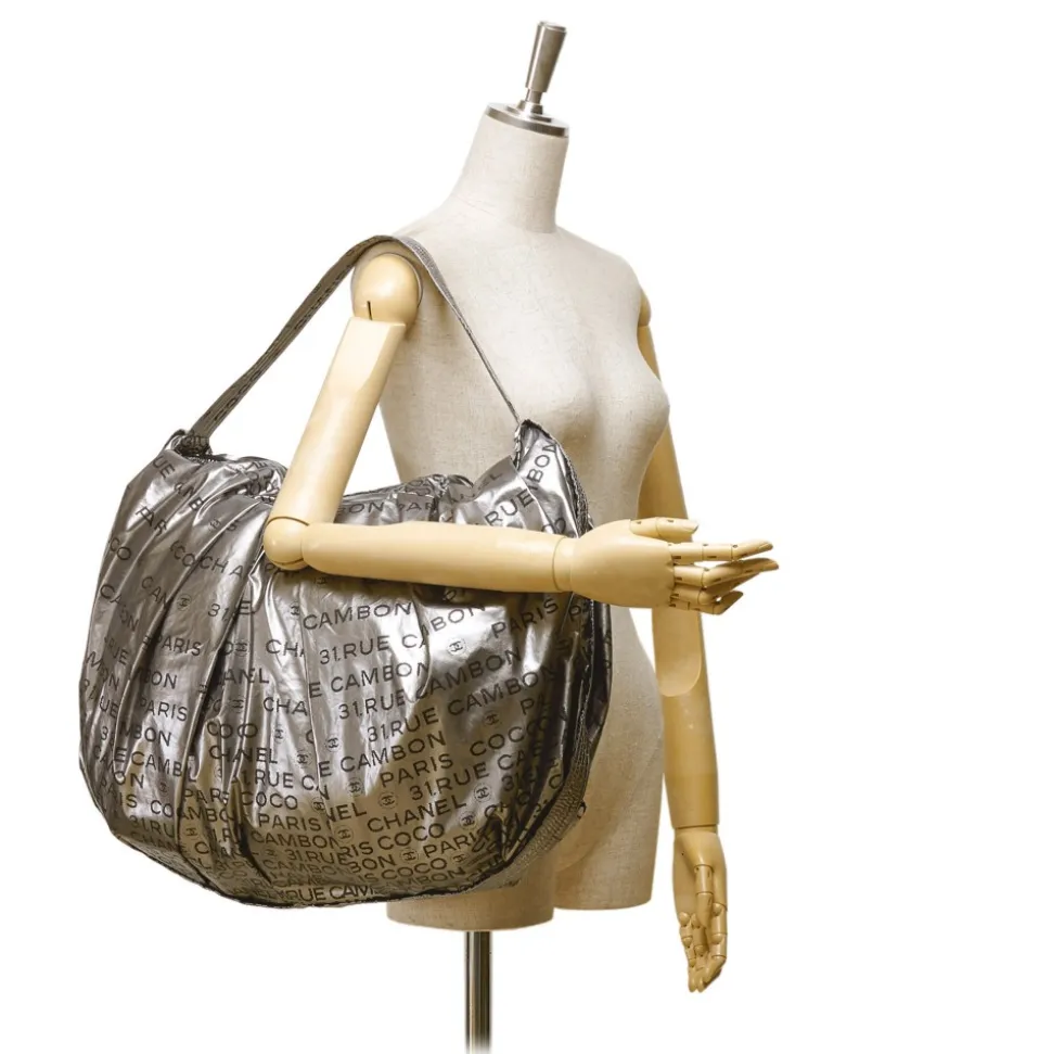 Chanel Vintage - Unlimited Tote Bag - Silver - Canvas Handbag - Luxury High Quality - Avvenice