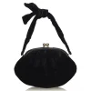 Chanel Vintage - Velour Handbag Bag - Black - Leather and Velour Handbag - Luxury High Quality - Avvenice