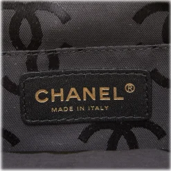 Chanel Vintage - Velour Handbag Bag - Black - Leather and Velour Handbag - Luxury High Quality - Avvenice