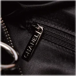 Chanel Vintage - Velour Shoulder Bag - Black - Leather and Lambskin Handbag - Luxury High Quality - Avvenice