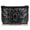 Chanel Vintage - Vinyl Toile Chain Tote Bag - Black - Canvas and Vinyl Handbag - Luxury High Quality - Avvenice