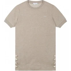 Chloé - Beige Detail Dress - Chloé Exclusive Luxury Collection - Avvenice