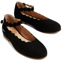 Chloé - Black Kids Ballet Shoes - Chloé Exclusive Luxury Collection - Avvenice