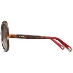 Chloé - Bonnie Heart Shaped Sunglasses in Acetate - Havana Brown - Chloé Eyewear - Avvenice