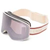 Chloé - Cassidy Ski Goggle with a Jacquard Fabric Band - Ivory Burgundy - Chloé Eyewear - Avvenice