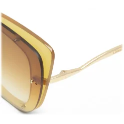 Chloé - Cat-Eye Dree Sunglasses in Nylon and Metal - Gold Yellow - Chloé Eyewear - Avvenice