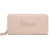 Chloé - Cement Pink Sense Long Zip Wallet - Chloé Exclusive Luxury Collection - Avvenice