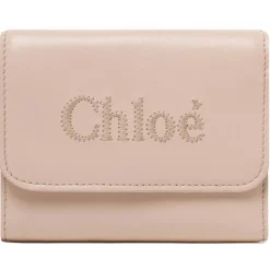 Chloé - Cement Pink Sense Small Wallet - Chloé Exclusive Luxury Collection - Avvenice
